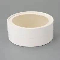 Коробка подарочная круглая с окном, завальцованная, белая, 15&times;6 см