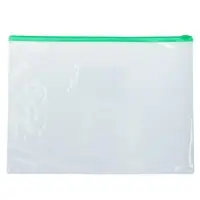 Папка-конверт на ZIP-молнии А4, 120 мкм, Calligrata, прозрачный, микс