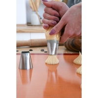 Коврик для выпечки армированный Доляна, силикон, 60&times;40 см, бежевый