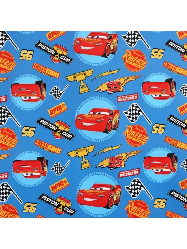 Бумага упаковочная глянцевая &laquo;Машинки&raquo;, 70 &times; 100 см