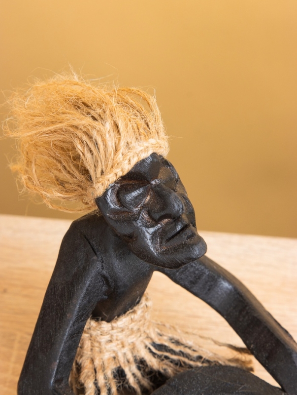 Сувенир &laquo;Аборигены на качелях&raquo;, 33&times;8&times;22 +/- 2 см, дерево