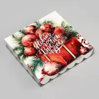 Коробка для печенья, &laquo;Время Чудес!&raquo; 18&times;18&times;3 см, Новый год