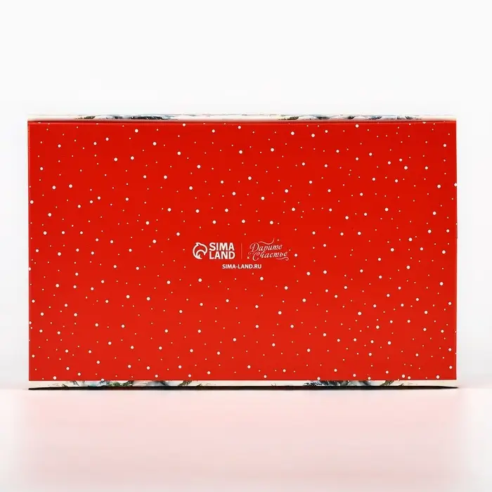 Коробка складная &laquo;Снежный городок&raquo;, 20 х 12 х 4 см