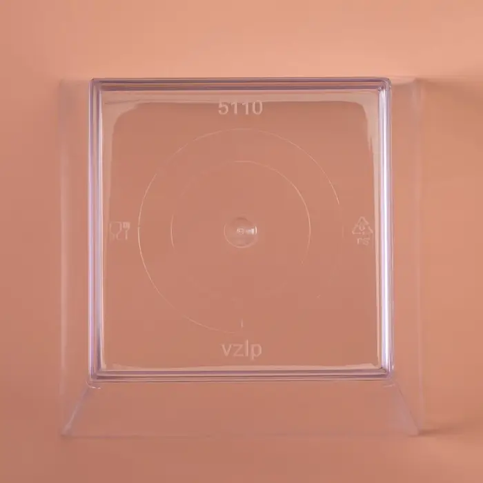 Форма пластиковая одноразовая для фуршета &laquo;Квадрат&raquo;, 150 мл, прозрачная