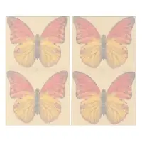 Приманка декоративная от мух "КАРАКУРТ СУПЕР", пакет, 4 наклейки (бабочка желто-оранжевая)