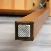 Накладка мебельная квадратная ТУНДРА, размер 25&times;25 мм, 18 шт., полимерная, белая