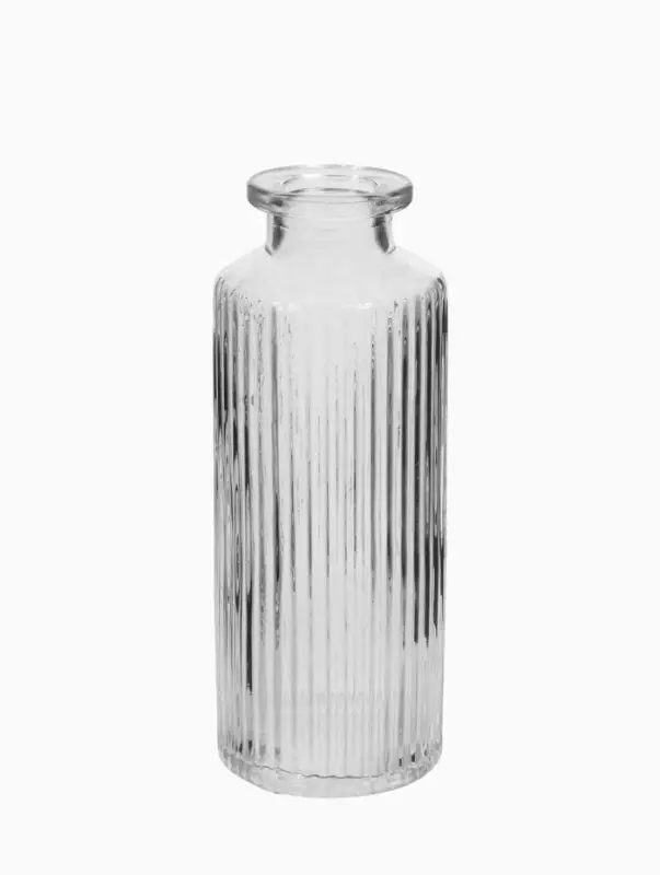 Ваза настольная стекло "Миниатюра" (набор 12 шт) 8-13 см, прозрачный