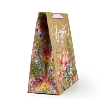 Пакет подарочный крафтовый &laquo;8 марта&raquo;, ML 23 х 11.5 х 27 см