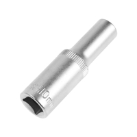 Головка торцевая шестигранная удлиненная ТУНДРА, под квадрат 1/2", 10 мм, CrV