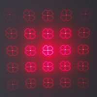 Указка лазерная 12 + 1 насадки от USB 10х14,5 см