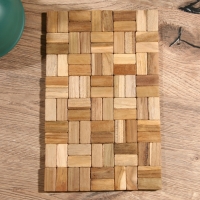 Коврик из тикового дерева, 30х20х0,7 см