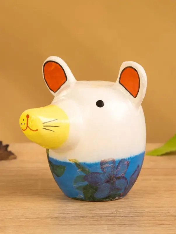 Деревянная кукла кокеши "Мышка" 7х8,5х8 см