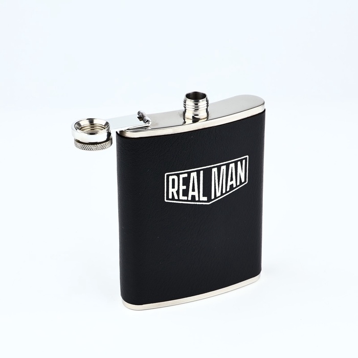 Подарочный набор MODE FORREST &laquo;REAL MAN&raquo;: фляжка 240 мл, стопки 30 мл х 2 шт, воронка