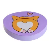 Блок с липким краем фигурный 45 х 45 мм, 50 листов 80 г/м2, deVENTE "Cute", МИКС х 4 цвета, в банке, цена за 1 штуку!