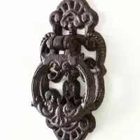 Ручка дверная чугун "Цветочная" 9,5х3,5х17,5 см