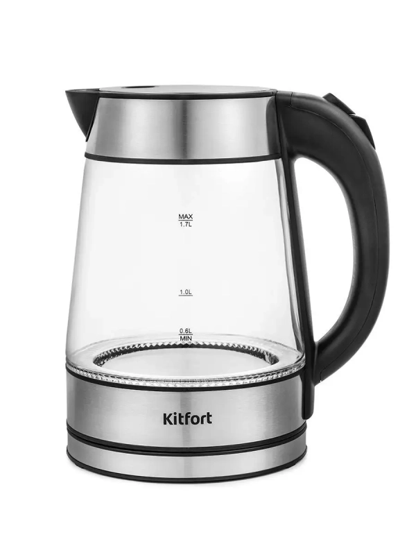 Стеклянный электрический чайник с подсветкой KT-6105