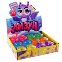 Лизун - слайм &laquo;Сова&raquo;, цвета МИКС