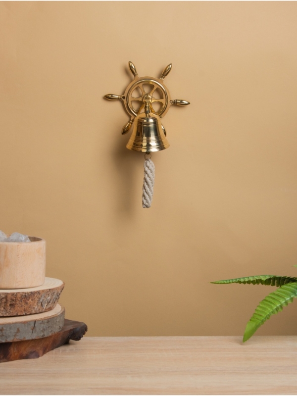 Рында &laquo;Штурвал&raquo;, 9.5&times;13&times;23 см, латунь