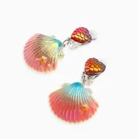 Клипсы детские &laquo;Выбражулька&raquo; ракушка, элемент сердце, разноцветные