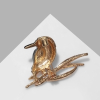 Брошь &laquo;Птица&raquo; Лори, цветная в золоте