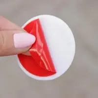 Стоппер для двери, универсальный, 5&times;5&times;1 см, белый