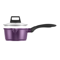 Ковш кухонный 1,5л сотейник с крышкой антипригарный литой