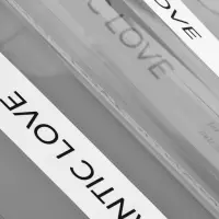 Пленка для цветов матовая, &laquo;Полоса с надписью&raquo;, 58&times;58 см