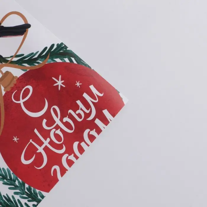 Упаковочная бумага на новый год &laquo;Снегири&raquo;, 50 х 70 см, глянцевая