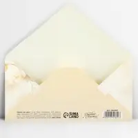 Конверт для денег &laquo;С днём свадьбы&raquo;, тиснение, 16.5&times;8 см