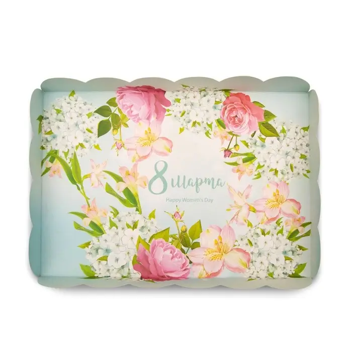 Коробка для печенья, &laquo;Нежный праздник&raquo;, 22&times;15&times;3 см