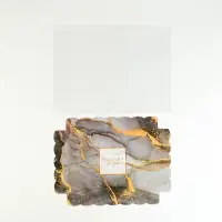 Коробка для печенья, кондитерская упаковка с пластиковой крышкой, &laquo;Мрамор&raquo;, 22 х 15 х 3 см