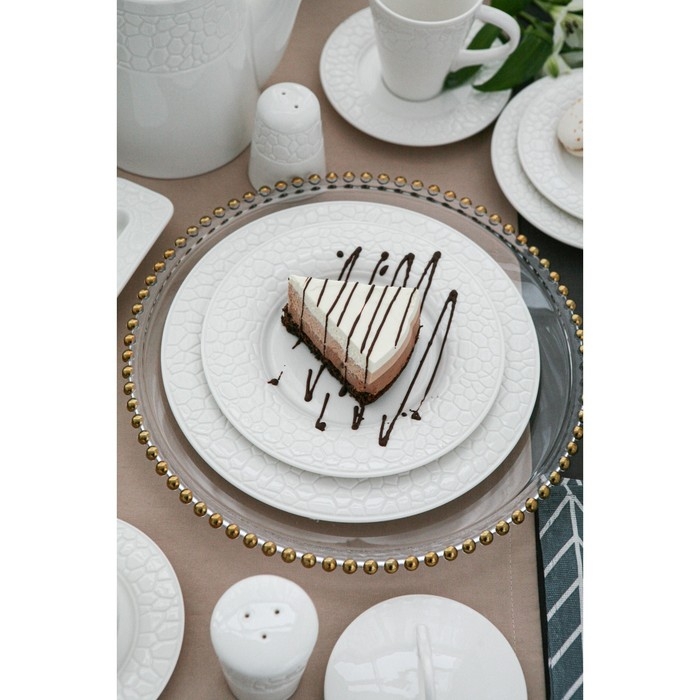 Тарелка - блюдо подстановочное &laquo;Орбита&raquo;, d=32 см, золотая