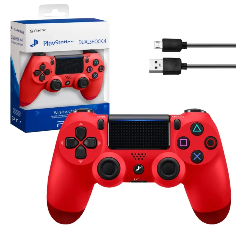 Джойстик PS4 DualShock беспроводной A красный