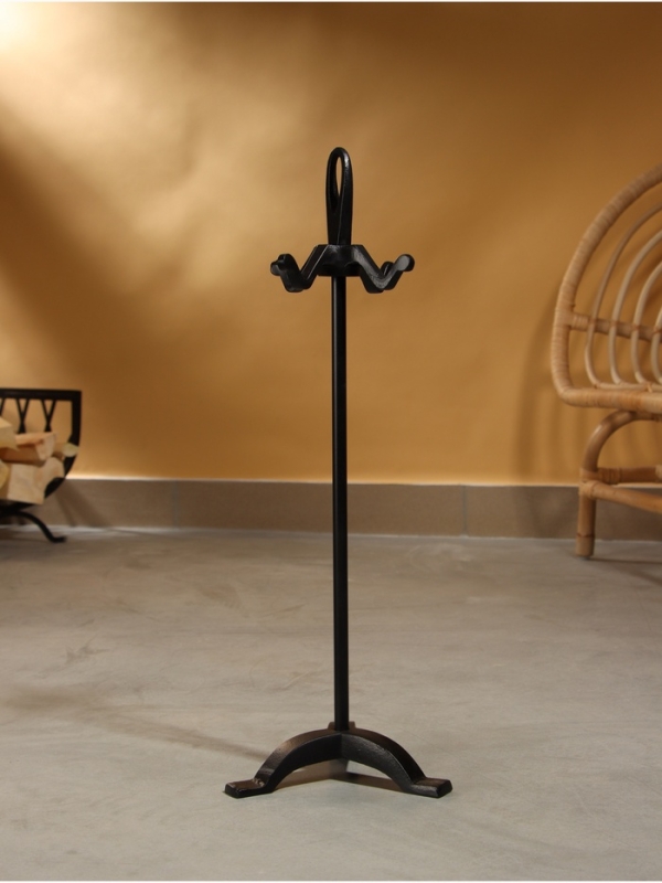 Каминный набор "Огонь" сталь, 4 предмета, 17х17х55 см