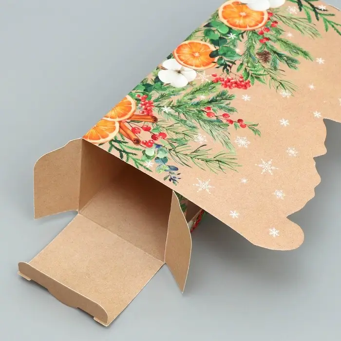 Коробка для макарун &laquo;Самого лучшего нового года&raquo; 18&times;5.5&times;5.5 см