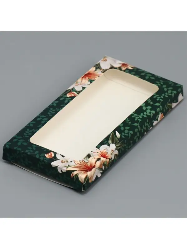 Коробка для шоколада, кондитерская упаковка, &laquo;Дорогому учителю&raquo;, с окном, 17.3 х 8.8 х 1.5 см