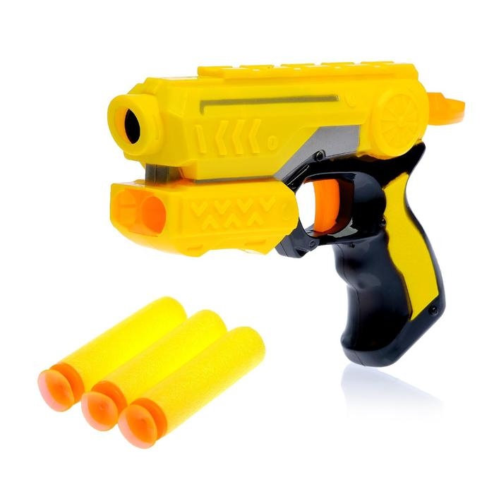 Пистолет &laquo;Меткий стрелок&raquo;, стреляет мягкими пулями, цвета МИКС