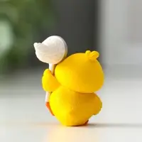 Сувенир полистоун "Цыплята и хобби" набор 4 шт 2,9х3,6 см