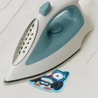 Термоаппликация &laquo;Сова&raquo;, с пайетками, 6&times;5.3 см, синяя