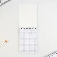 Блокнот А6, 40 л. на гребне, мягкая обложка &laquo;Блокнотик милой панды&raquo;