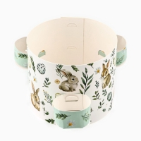 Ободок для кулича с местом под яйца &laquo;Зайки&raquo; на пасху, 41,6 х 10 см