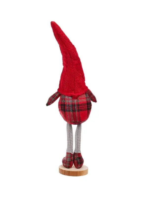 Фигура текстиль &laquo;Гном в красном&raquo; 55 см, 1 LED, от батареек AG13&times;3, свечение тёплое белое