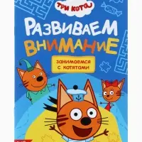 Книги детские &laquo;Занимаемся с котятами&raquo;, набор 4 шт. по 20 стр., А5, Три кота