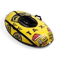 Тюбинг-ватрушка овальный МАШИНКА желтая