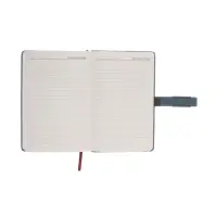 Ежедневник недатированный формат А5, с хлястиком, 112л, линия, пвх, Бирюзовый