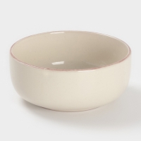 Салатник Доляна "Альпийский крем" 15см, 15х6,5, цвет белый