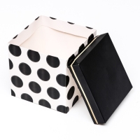 Коробка подарочная самосборная &laquo;Горошек&raquo; 15&times;15&times;15 см