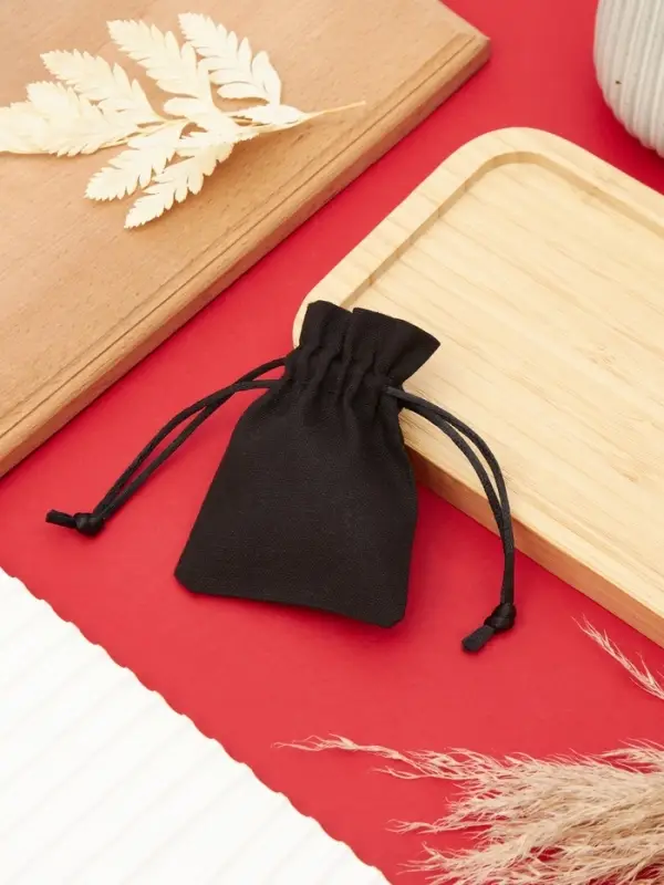 Мешочек подарочный &laquo;Хлопок&raquo;, 7&times;9 см, чёрный