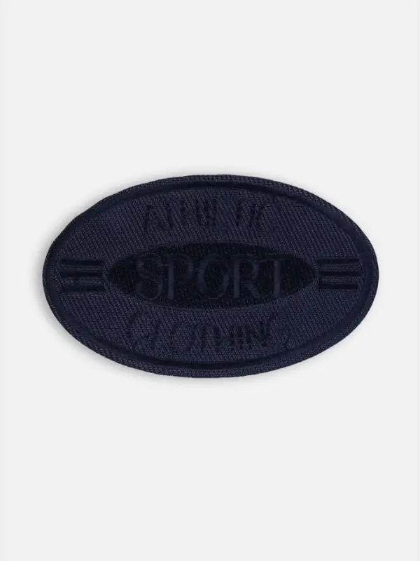Термоаппликация SPORT, 4.8&times;8 см, тёмно-синяя