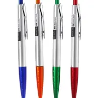 Ручка шариковая 0.8 мм, стержень синий на масляной основе, штрихкод на штуке, МИКС